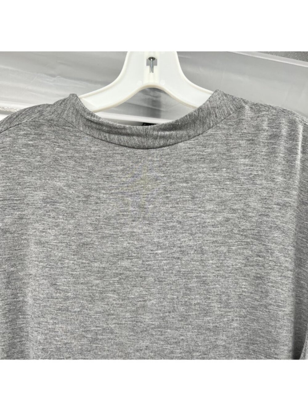 GRACE Womens Scoop Neck Top Gray 3/4 Sleeve Size XL - Picture 6 of 8
